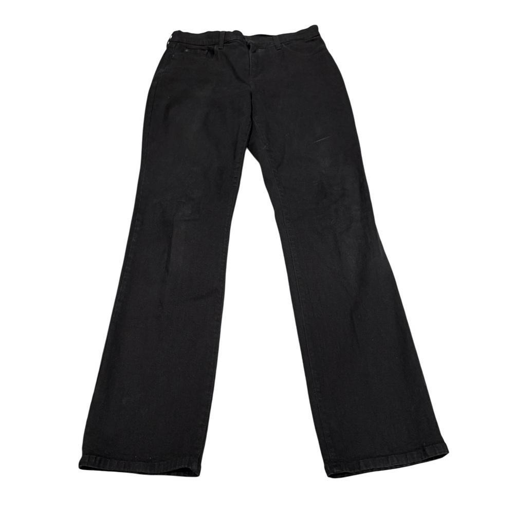 NYDJ Black Straight Jean Back Pocket Detail Classic Women’s Size 12